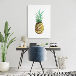 Toile 24 x 36 - Ananas à l'aquarelle