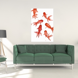 Toile 24 x 36 - Poissons rouge