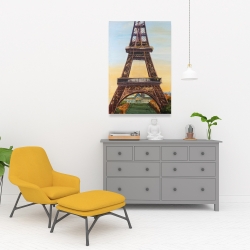 Toile 24 x 36 - Tour eiffel à l'aube