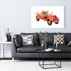 Canvas 24 x 36 - Vintage fire truck