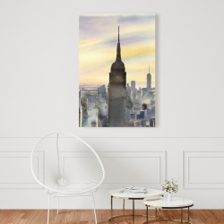 Canvas 24 x 36 - Sunset over new york city