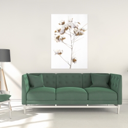 Toile 24 x 36 - Branche de fleurs de coton