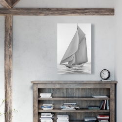 Canvas 24 x 36 - Vintage sailing ship