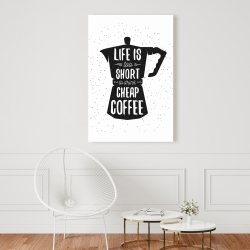 Toile 24 x 36 - La vie et le café