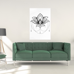 Toile 24 x 36 - Ornement d'un lotus ethnique