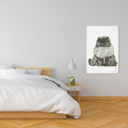 Canvas 24 x 36 - Blue gray persian cat