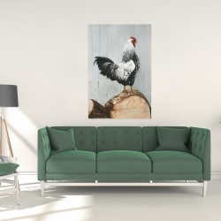 Canvas 24 x 36 - Wyandotte rooster