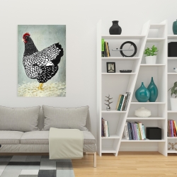 Canvas 24 x 36 - Wyandotte  hen