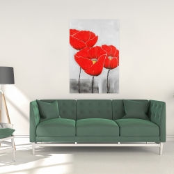 Canvas 24 x 36 - Three poppies