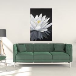 Toile 24 x 36 - Fleur de lotus et sa réflexion