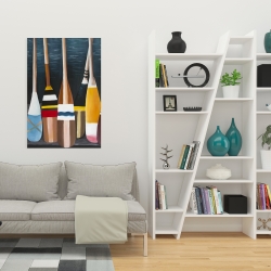 Canvas 24 x 36 - Colorful paddles
