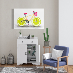 Toile 24 x 36 - Bicyclette avec roues de lime