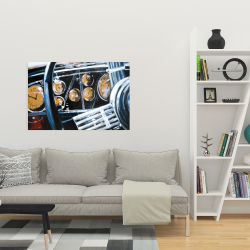 Canvas 24 x 36 - Vintage car interior