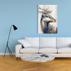 Toile 24 x 36 - Cerf doré