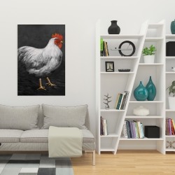 Canvas 24 x 36 - Grey rooster 2