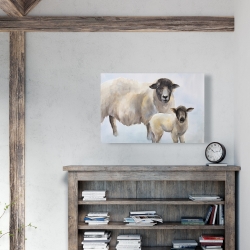 Canvas 24 x 36 - Sheep and its baby