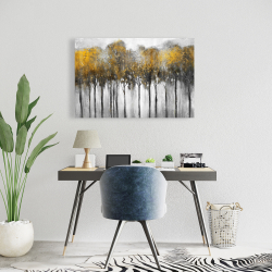 Canvas 24 x 36 - Abstract yellow forest