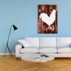 Canvas 24 x 36 - Rooster silhouette