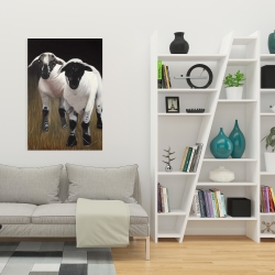 Canvas 24 x 36 - Two lambs