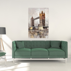 Toile 24 x 36 - Le tower bridge par un jour gris