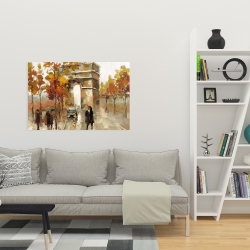 Toile 24 x 36 - Arc de triomphe en automne