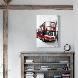 Toile 24 x 36 - Bus rouge londonien