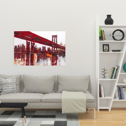 Canvas 24 x 36 - Red bridge