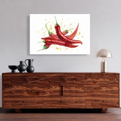 Canvas 24 x 36 - Red hot peppers