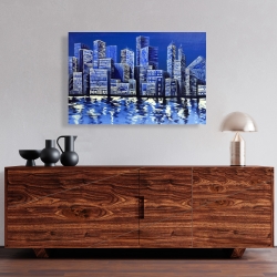 Canvas 24 x 36 - Blue skyline