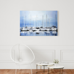 Canvas 24 x 36 - Boats at the dock