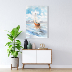 Canvas 24 x 36 - Sailboat landscape