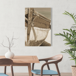 Canvas 24 x 36 - Tied up rowing boat