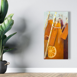 Canvas 24 x 48 - Orange summer drinks