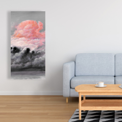 Toile 24 x 48 - Nuages roses