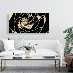 Canvas 24 x 48 - Silhouette of a rose