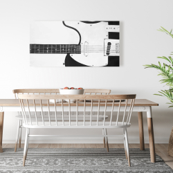 Toile 24 x 48 - Guitare rock noire