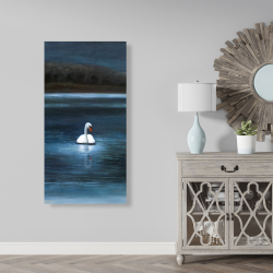 Canvas 24 x 48 - Beautiful swan