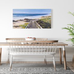 Canvas 24 x 48 - Walk to the seaside