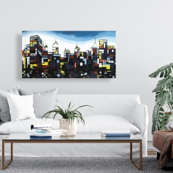 Canvas 24 x 48 - Colorful city