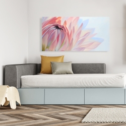 Toile 24 x 48 - Fleur de lotus pastel