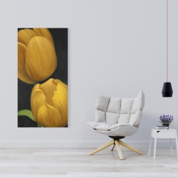 Canvas 24 x 48 - Two daffodils flowers