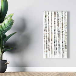 Canvas 24 x 48 - Watercolor birch tree forest