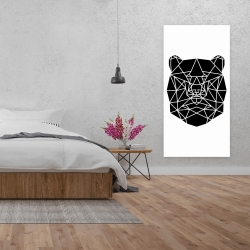 Canvas 24 x 48 - Geometric bear head