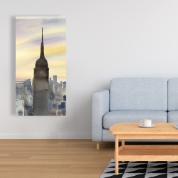 Canvas 24 x 48 - Sunset over new york city