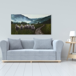 Canvas 24 x 48 - Sheep in the countryside