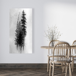 Canvas 24 x 48 - Silhouette of trees