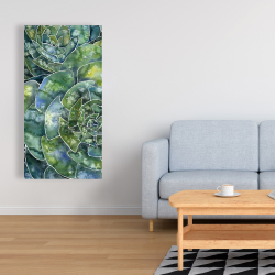 Canvas 24 x 48 - Abstract succulents