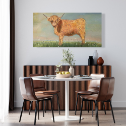 Canvas 24 x 48 - Daisy the highland cow