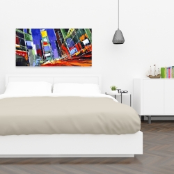 Toile 24 x 48 - Rue colorée de nuit sur times square