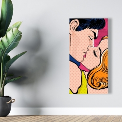 Canvas 24 x 48 - Pop art style couple